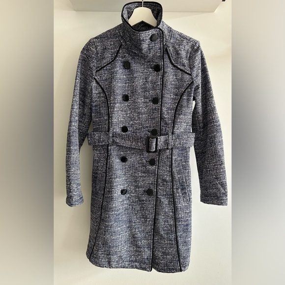 Guess Chic Double-Breasted Tweed Coat excellent condition - Picture 3 of 11